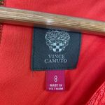 Vince Camuto  Orange Lace 3/4 Sleeve Sheath Mini Dress Women's Size 8 Photo 4