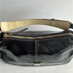 Dooney & Bourke Patent Leather Shoulder Hobo Bag - Charcoal Photo 2