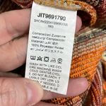 SheIn Curve Women's Orange Boho Embroidered Tribal Skirt - Size 2XL - Fringe Hem Photo 4