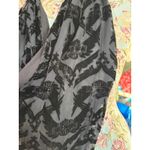 Harley Davidson Black Silk Velvet Wing Logo Sheer Scarf Accessory y2k 50"x9" Photo 4