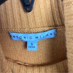 Antonio Melani  100% Cashmere Gold Long Sleeves Turtleneck Sweater Size Small Photo 2