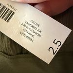 Chico's Tapered Ankle Gauze Pants Olive Rayon Waist Tie Accent NWT Size 2.5 Photo 4