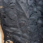 Chetta B  Size 6 Little Black Dress with Lace Sleeveless Photo 3