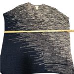Pure Jill Open Front Sweater Poncho Size XS/S Blue Gray Short Sleeves Cotton Photo 5