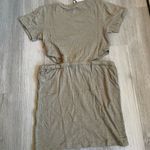 Bobi Revolve Cutout Detail Short Sleeves Mini Dress - basil green size Small Photo 8