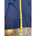  Medium Chicos Size 1 Open Front Ruched Sleeve Blue Lace Back Shirt Linen? Photo 7