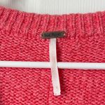 Free People  Brookside Oversized Sweater Pink Lightning Size Medium large Boho Photo 2