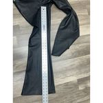 American Eagle  Faux Leather Super Hi-Rise Flare Pants Size 10 Black 30x32 *MINT Photo 8