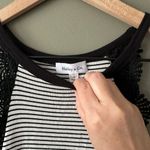 Hailey & Co. Crochet Striped Peplum Top - Small Photo 2