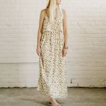 dRA Los Angeles x Kelli Murray Floral Maxi Dress White Yellow Daisy Print Sz XS Photo 2