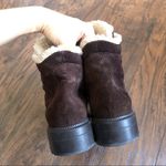 Aquatalia • Lynne waterproof suede bootie faux fur trim ankle boot lace up Photo 9