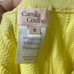 Camila Coelho  Yellow Mini Skirt W/ Slits Size Small Summer Casual Photo 5