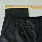 EXPRESS Classic Super High Waisted Faux Leather Pleated Ankle Pants 14S NEW Photo 8