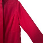 J.Jill  Womens  Pea Coat RED Button Pockets Fall Winter Lined SZ M Photo 3
