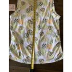 The Sweatshirt Project Cotton V Neck Large Sleeveless Blouse NEW Vacation‎ Palm Photo 6