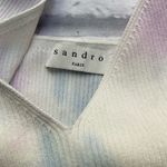 Sandro  Paris Tie-dyed Knitted Crop Top In Multicolore Size Photo 4