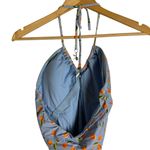 Seafolly Summer Crush Bandeau Halter Blue Citrus Fruit One Piece Swimsuit Size 8 Photo 8