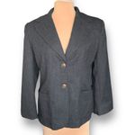 Vintage Giorgio Sant’Angelo Gray Wool Blazer Jacket Structured Tailored Minimal Size M Photo 12