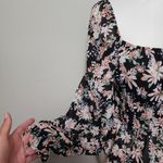 Francesca's Collections Mi ami Chrissy black long sleeve floral top size large Photo 4