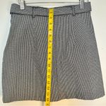 H&M Divided A- Line Mini Skirt Black White Checkered Used Size 4 Photo 3