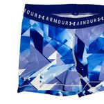 Under Armour Spandex Biking Shorts Geometric Print Compression Athletic Workout Photo 2