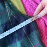 Vtg Laurel Virgin wool tartan plaid satin vest blues greens gold button regal 40 Green Size undefined Photo 6