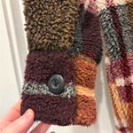 American Eagle AEO Outfitters Plaid Teddy Sherpa Fireside Shacket Size Small Photo 11