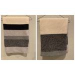 Halogen  Knit Cashmere Scarf GRAY combo (O/S) Photo 2