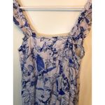 Stitchdrop blue white maxi dress with flutter tank straps Size XS Photo 9