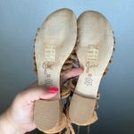 Joie  Women's Braided Tan Lace Up Gladiator Sandals Size 35 Photo 4