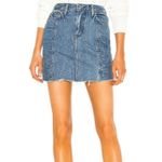 GRLFRND  Denim Natalie raw hemline high waist jean skirt 27/4 Photo 1