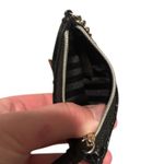 Victoria's Secret Victoria’s Secret Black Comic Lips Heart Clasp Cardholder Wallet Photo 2