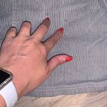 Christopher & Banks  blue pin striped mini pencil jean skirt Photo 6