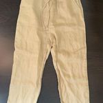 Mango Linen Cropped Pants Photo 0