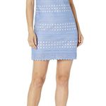 Eliza J  Blue Nude Laser Cut Mini Dress Photo 0