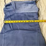 We Wore What  Size 2 Silky Blue Cowl Midi Dress Party Club Bridesmaid Wedding Photo 8