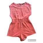 Urban Outfitters Out From Under Tina Terry Romper Dress in Neon Peach Size M Photo 2