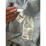 Reformation  Women’s Angela Wrap Mini Dress 100% Linen Stripped Size S Small Photo 3