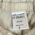 CP Shades  Hampton 100% Linen Pants Women's Small Beige Drawstring Waist Coastal Photo 4