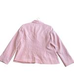 Le Suit Le Suit Pastel Baby Pink Blazer Womens Size 12 Double Button Photo 3