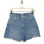 Madewell NWT Mom Short Cutoff Jean Shorts Bledsoe Mid Wash Denim Women’s Size 33 Photo 1