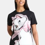 Disney Marie the Aristocats black graphic tee shirt top XL Photo 0