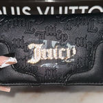 Juicy Couture Black Liquorice Heartless Slim Elongated Bifold Wallet Photo 0