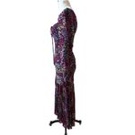 ASTR the Label Athena Midi Dress in Red Floral Chiffon Print Size Small Photo 5