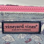 Vineyard Vines Cosmetics Bag Pink Scenic Design Canvas Zip Marthas Vineyard Zip Photo 10