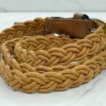 Brown Rope Braided Woven Faux Leather Trim Belt Size XS Womens Photo 6