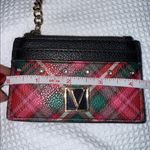 Victoria's Secret  Plaid Card Holder - Black, Pink, and Green Photo 1