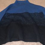 Anne Klein Ann Klein mock neck viscose blue sweater Photo 5
