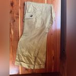 ZARA  Women’s Khaki Cropped Cargo Pants – Size M Photo 2