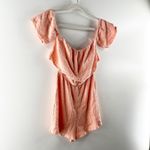 Roxy Off The Shoulder One Piece Romper Peach Orange Small Photo 5